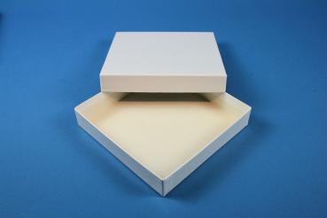 ALPHA 25 Kryobox (Karton standard) ohne Facheinteilung, weiss, Höhe 25 mm