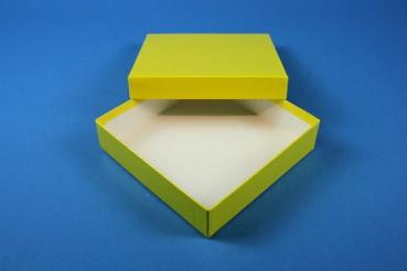 ALPHA 32 Kryobox (Karton standard) ohne Facheinteilung, gelb, Höhe 32 mm